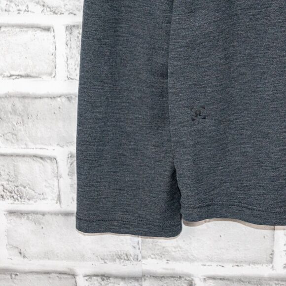 Lululemon Men's Long Sleeve Henley Shirt in Dark Gray Size XL - Picture 6 of 6